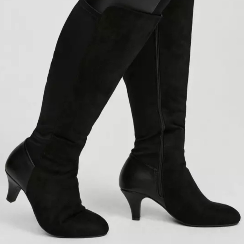 Torrid Kitten Heel Knee Boots